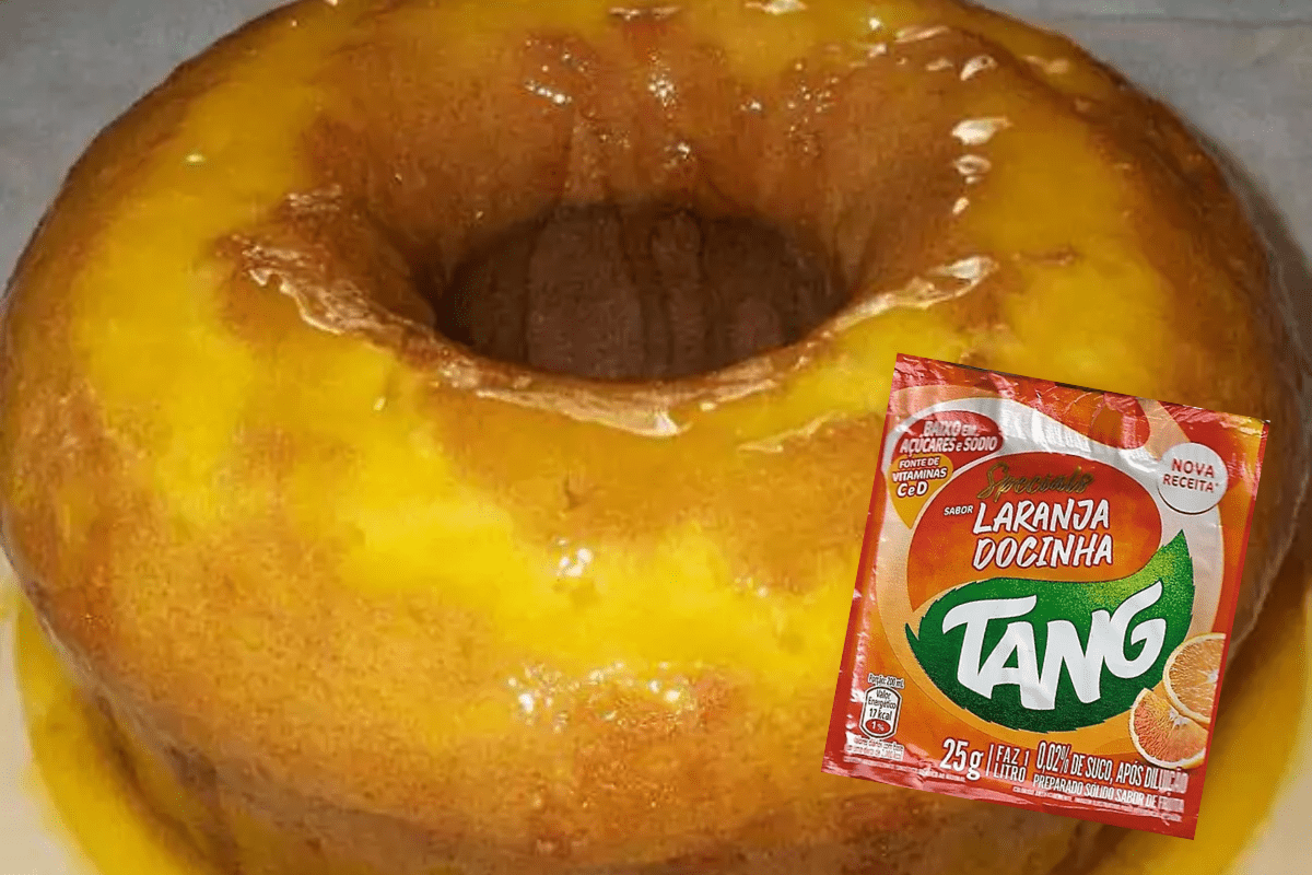 Bolo de Laranja com Suco Tang