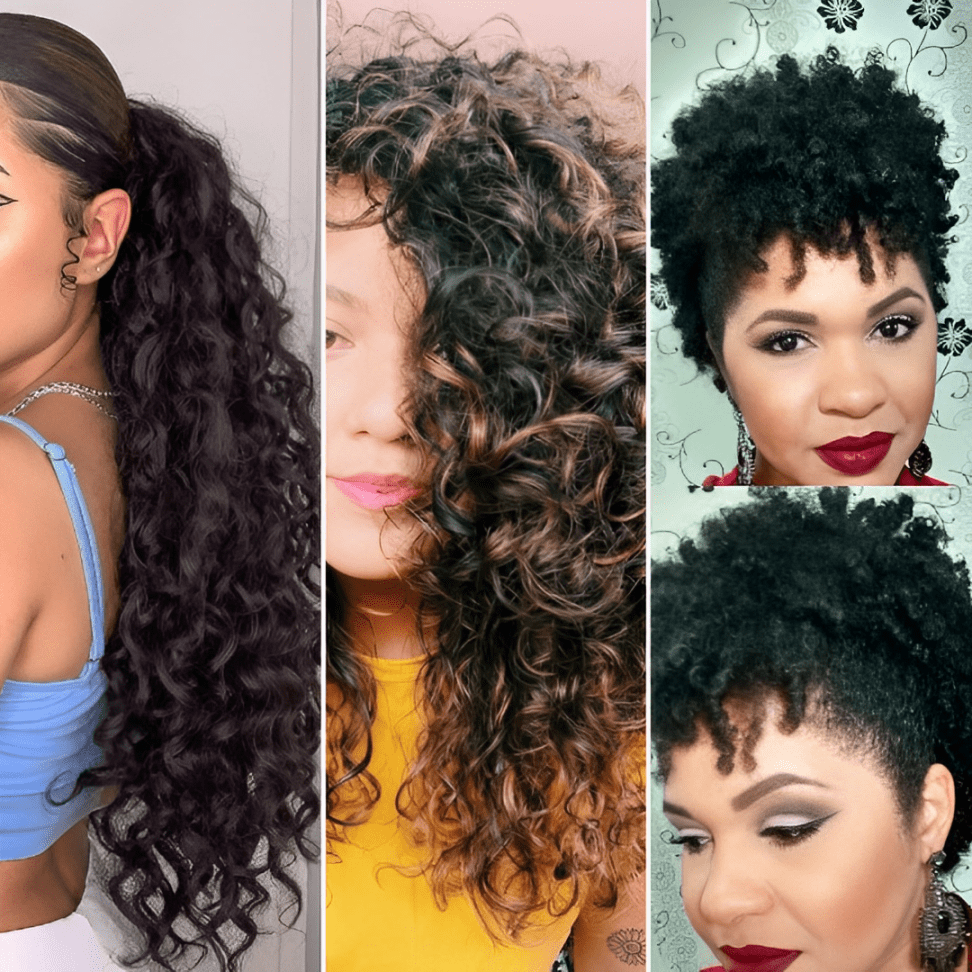Cabelo cacheado para ocasiões especiais