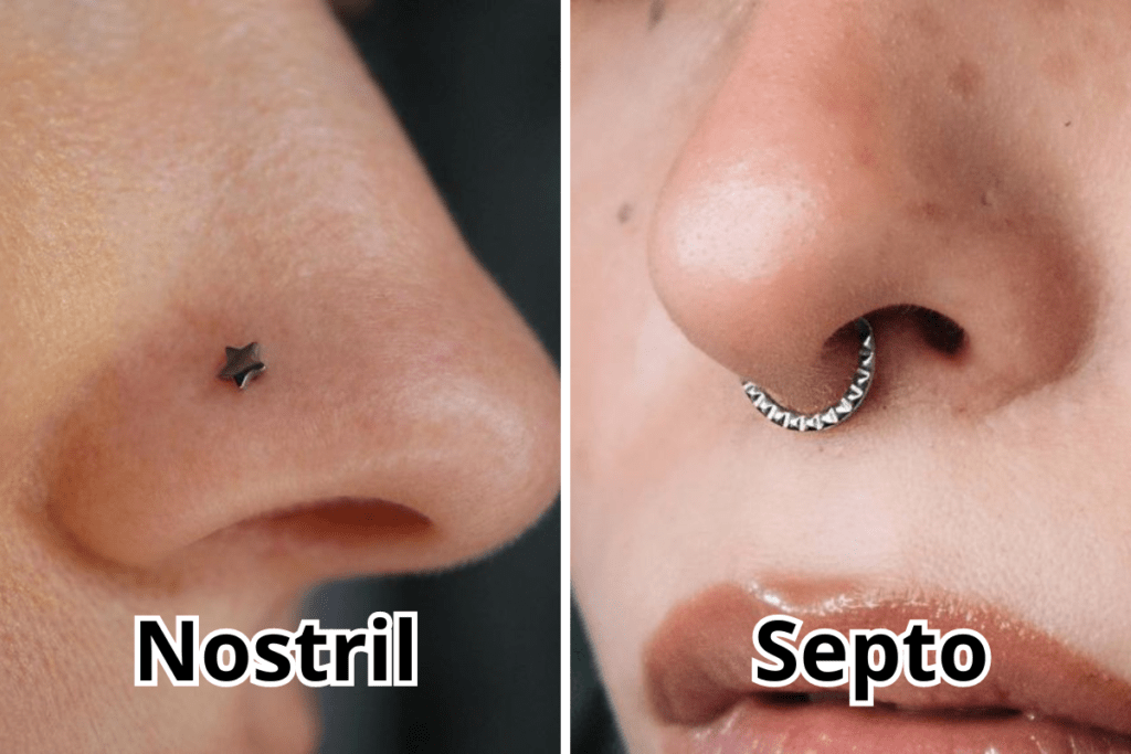 Piercing Feminino no nariz