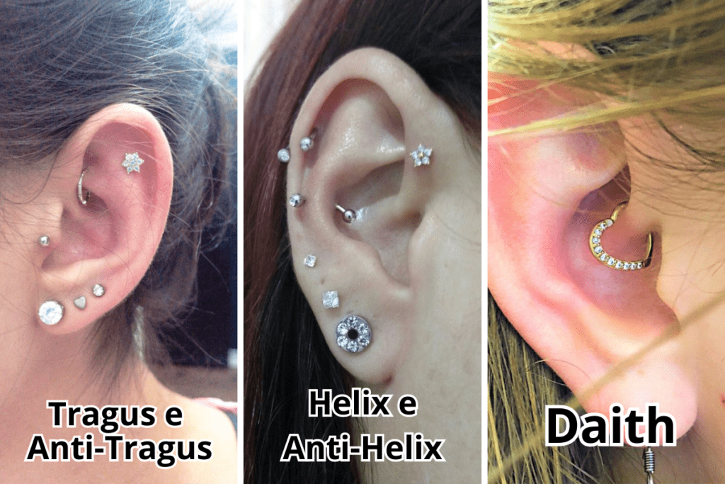 Piercing Feminino na Orelha