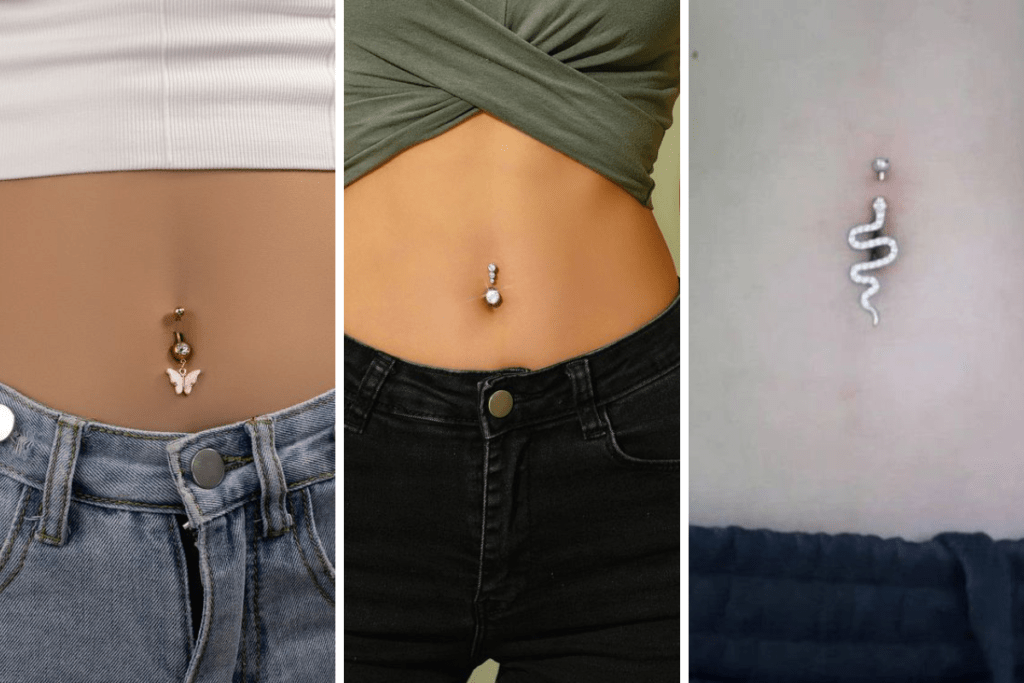 Piercing Feminino no umbigo