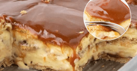 Celebre dias especiais com o Bolo Éclair de Maçã e Caramelo: Simples e delicioso!