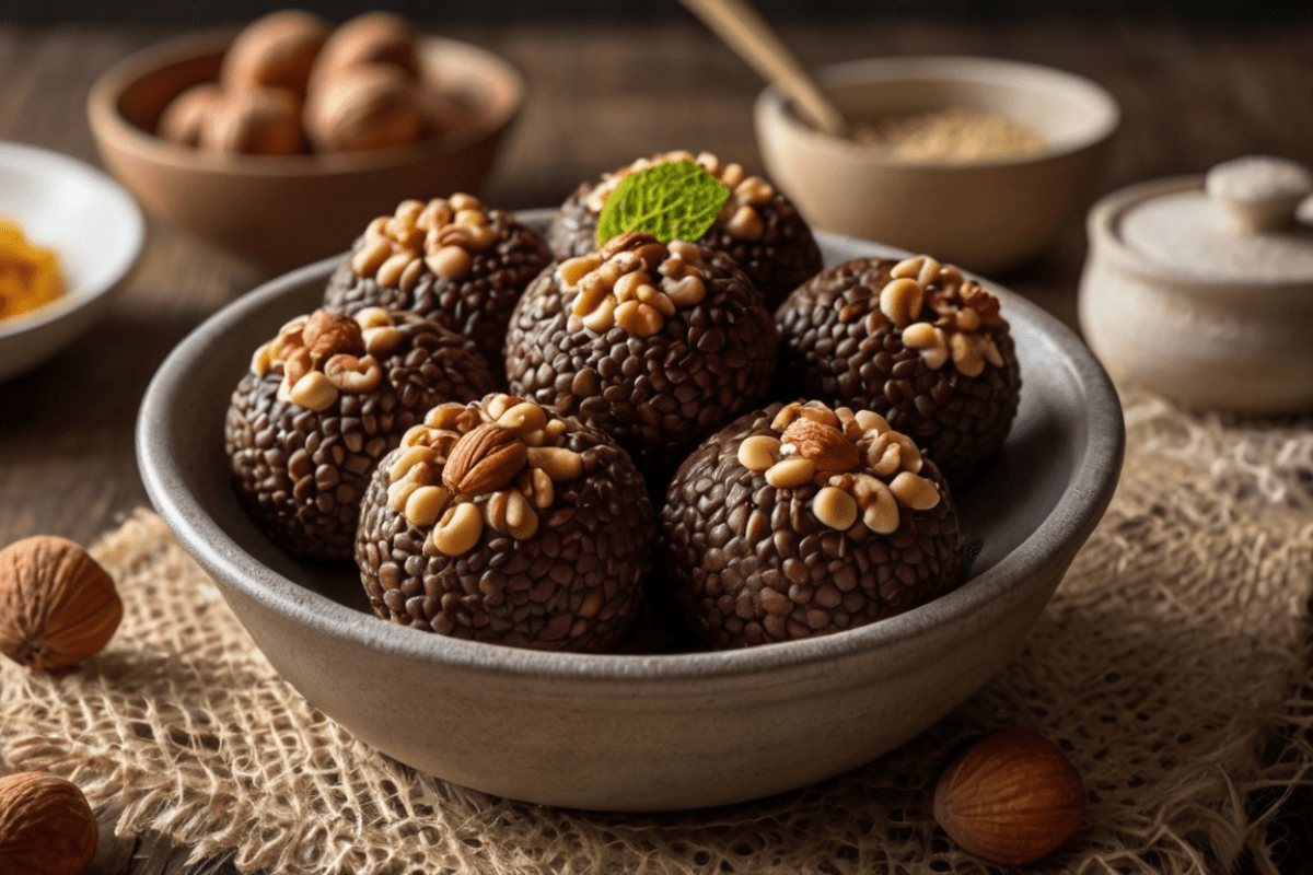 brigadeiro gourmet de nozes e especiarias