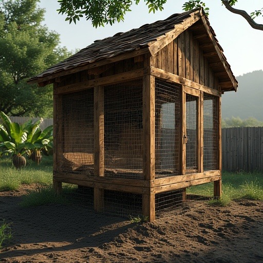 Galinheiro simples e barato